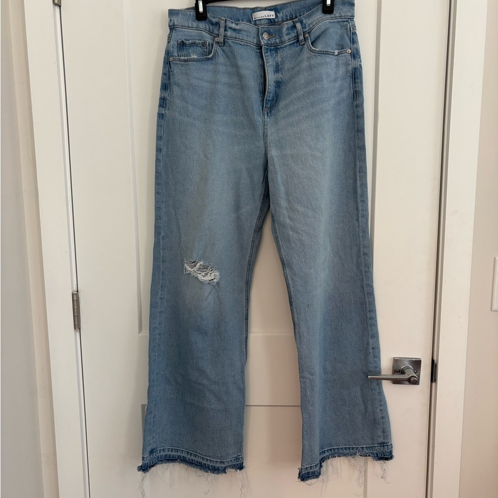 LOFT Light Blue Flare Jeans